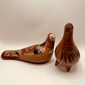Handcrafted Ceramic Bird Figurines